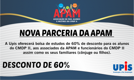 Nova parceria da APAM!!!
